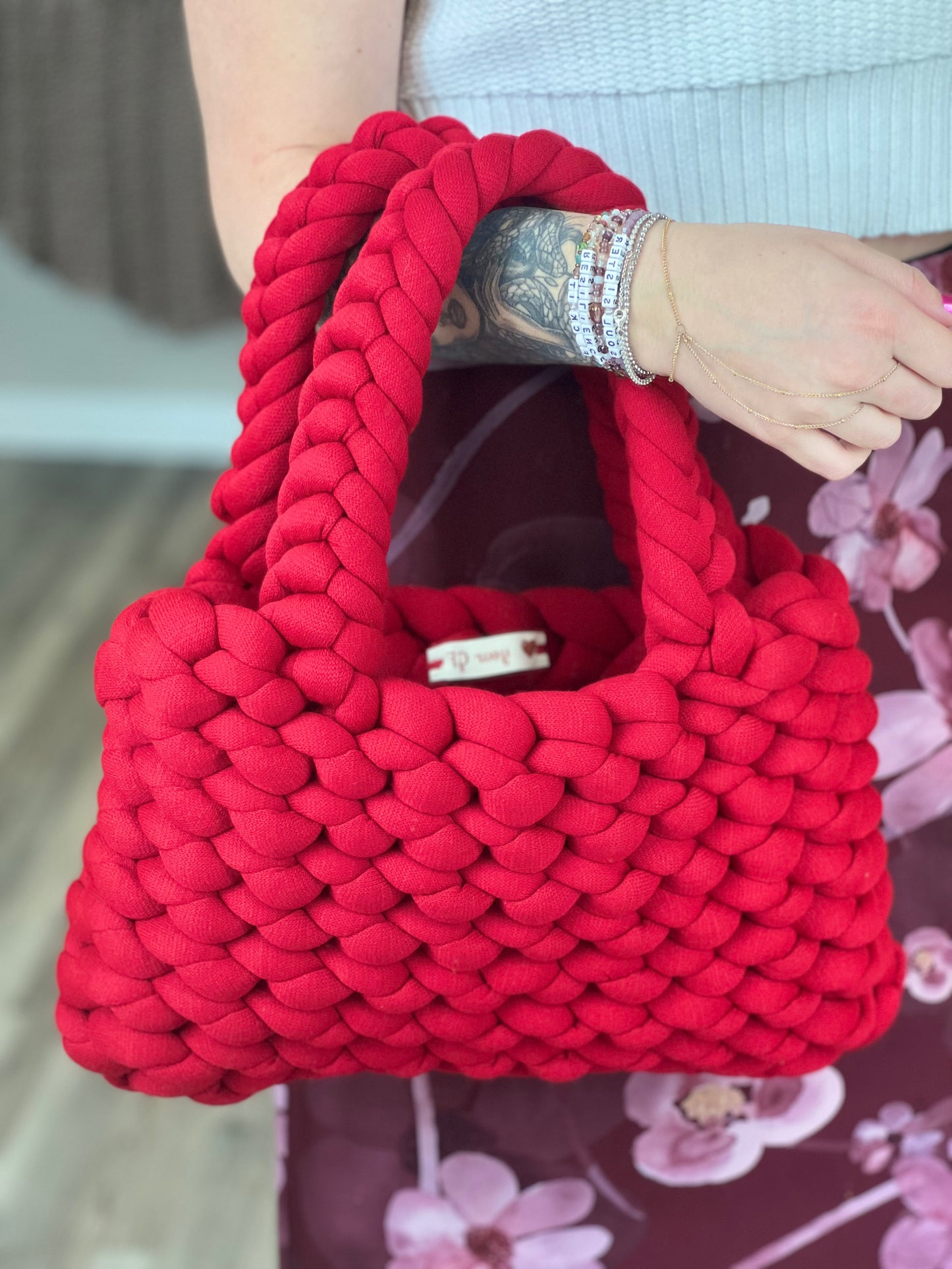 Large Double Handle Chunky Handbag