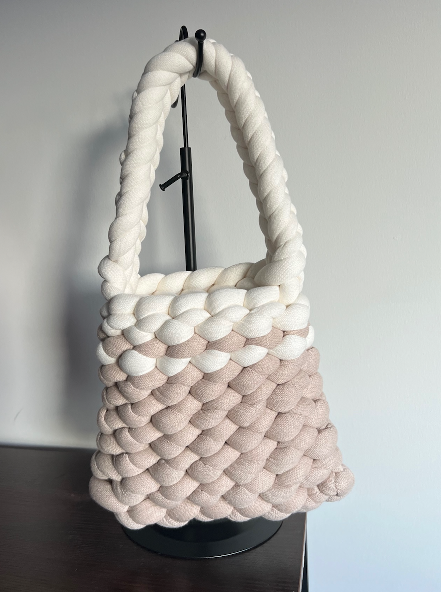 Sand Nude Chunky Shoulder Bag