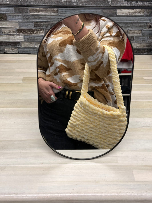 Small Soft Green Speckle Shoulder Bag