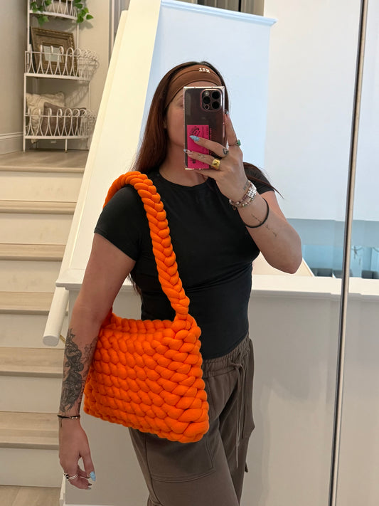Chunky Orange Bag