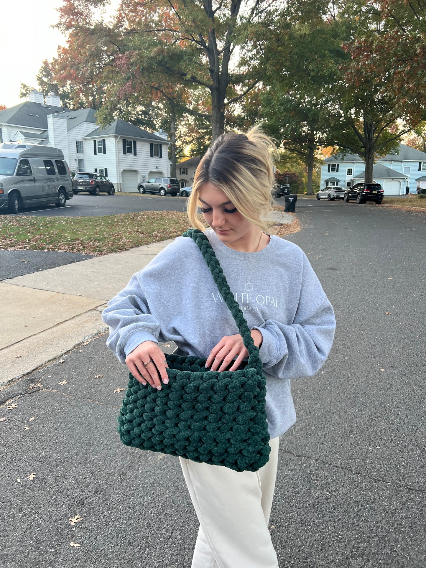 Chenille Chunky Bag