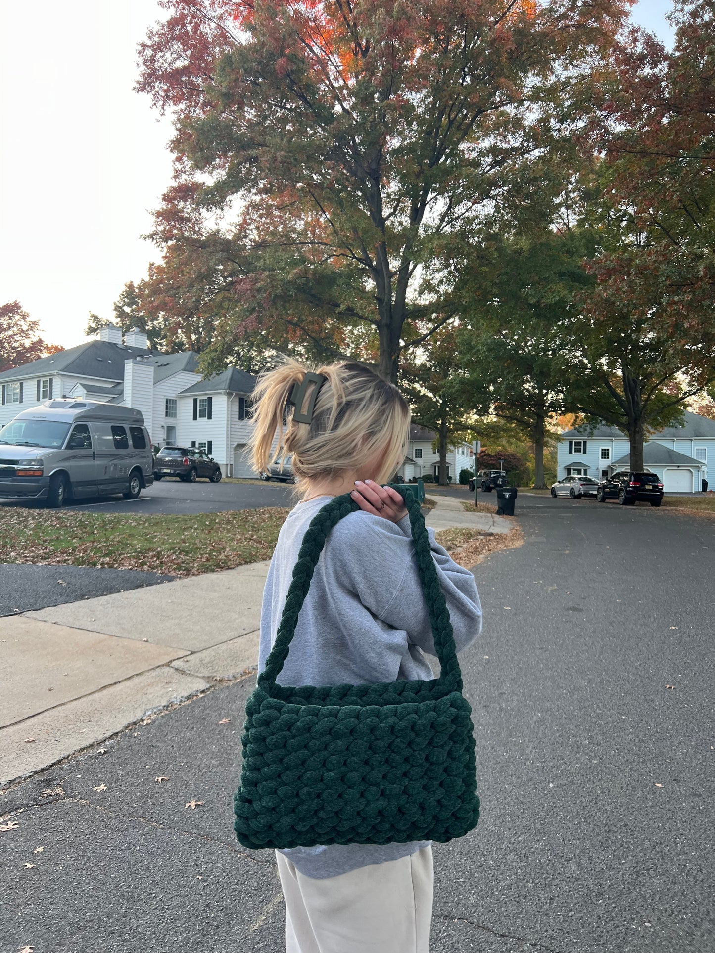 Chenille Chunky Bag