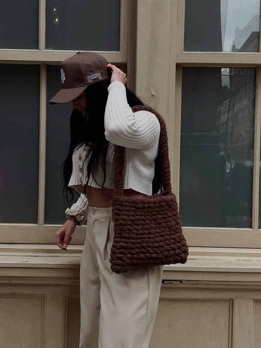 Large Chocolate Brown Shoulder Bag
